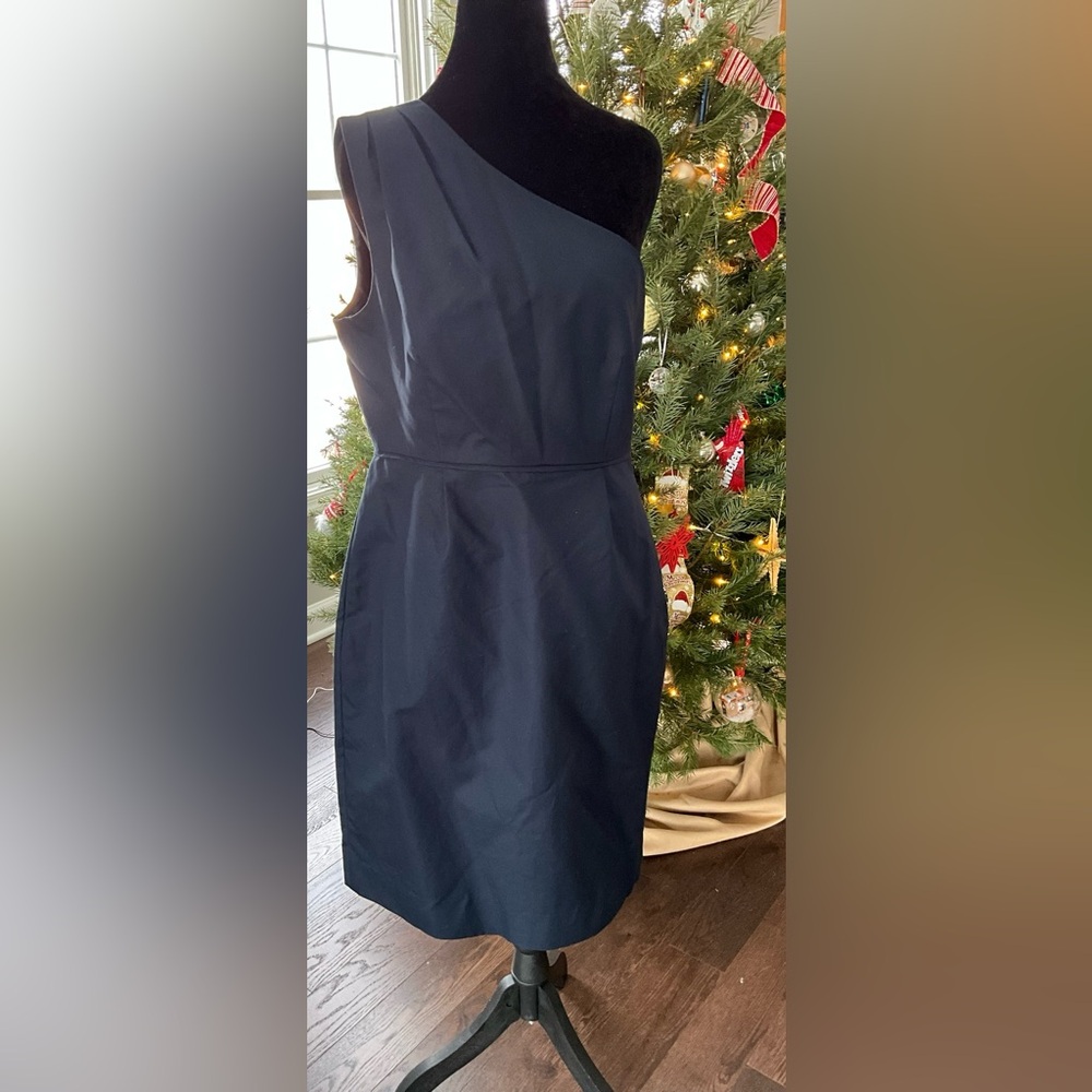 J. Crew Strapless Navy Dress